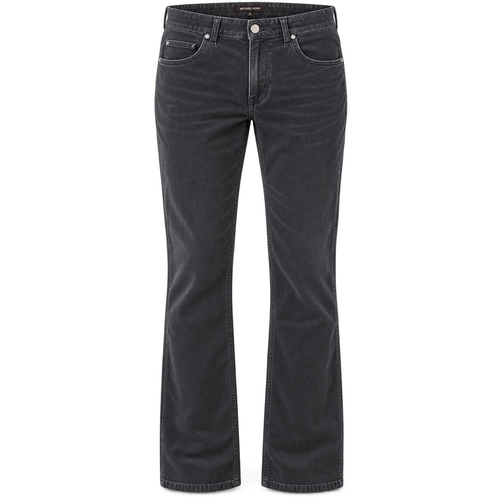 Michael Kors Mens 34 Gray Corduroy Gray Straight Leg Dark Academia Classic
